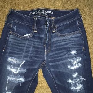 American eagle ripped jeggings